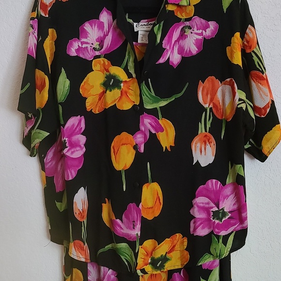 Vintage Caribou New York Floral Dress Set Made in USA - Picture 11 of 11